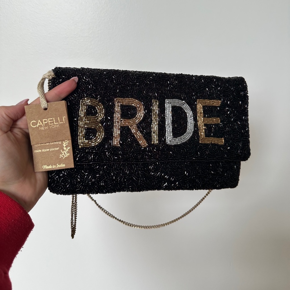 BRIDE sequin bag, NWT